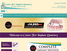 Tablet Screenshot of bayareaimplantdentistry.com
